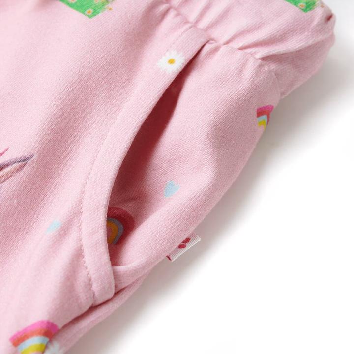 Actual product image vidaXL Children's shorts with drawstring Light pink 104,Material: 92 (104)