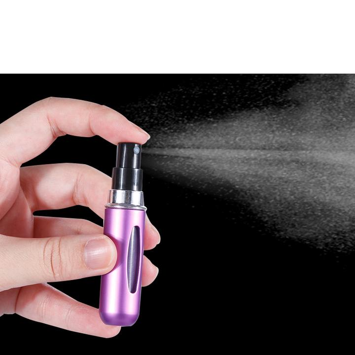 Produktbild Ueli Express Nachfüllbare Reise Parfüm Flasche Spray mit Sichtfenster 5ML 1 (Flüssigkeitsbeutel)