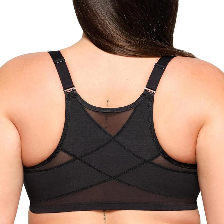 Actual product image Glamorise Wonderwire Front-Closure Posture Back Bra (42 D)