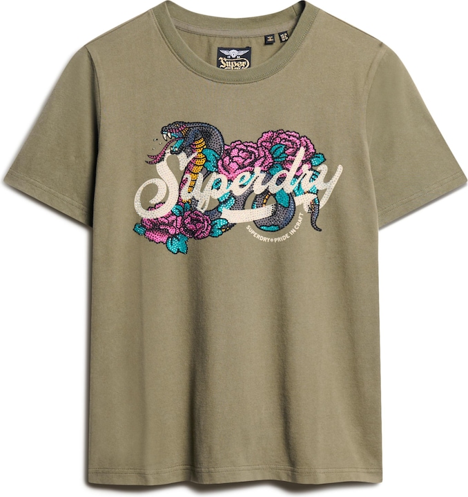 Produktbild Superdry lässiges t-shirt, daen tattoo script (M)
