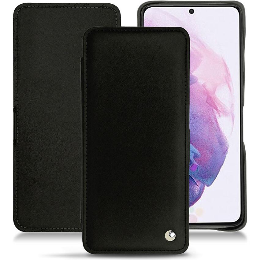 Noreve Lederschutzhülle horizontal (Samsung Galaxy S21), Smartphone Hülle, Schwarz
