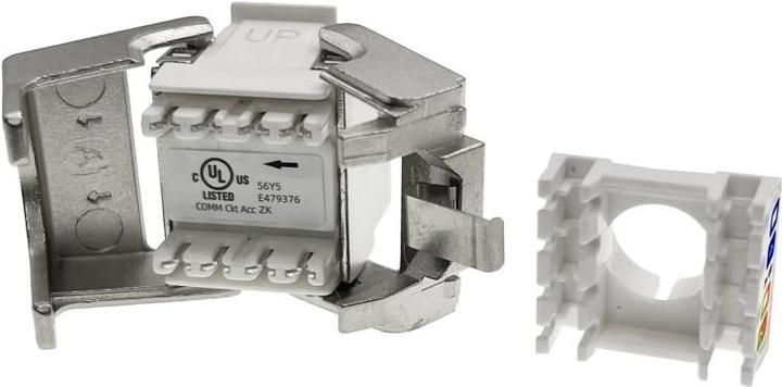 Actual product image Alantec Modulus Keystone RJ45 Cat.6 PoE+ STP (Keystone module)