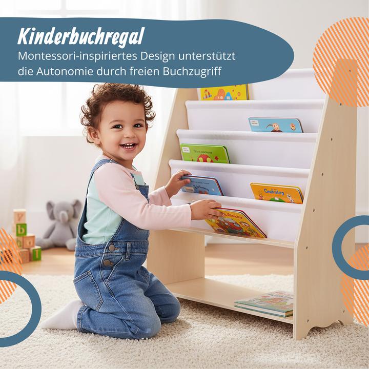Produktbild Relaxdays Kinderbücherregal (64 x 28 x 78 cm)