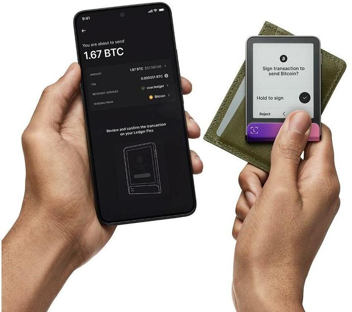 Immagine prodotto Ledger Flex inkl. Recovery Key (Ethereum Classic, Bitcoin, Cardano)