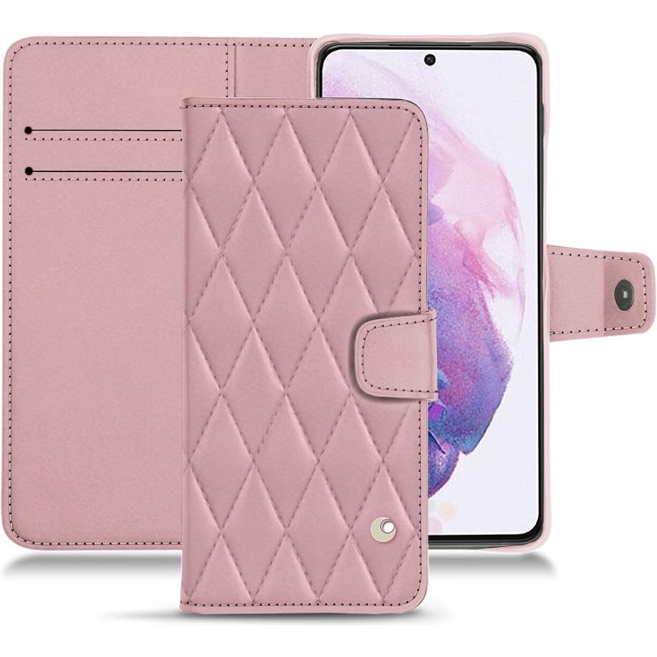 Thumbnail - Noreve Lederschutzhülle Wallet (Samsung Galaxy S21+), Smartphone Hülle, Rosa