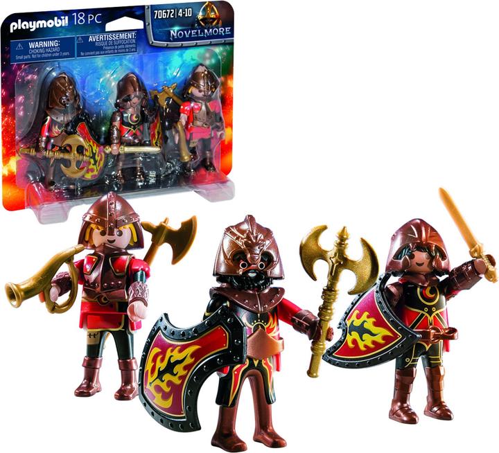 Produktbild Playmobil 3er Set Burnham Raiders (70672, Playmobil Novelmore)