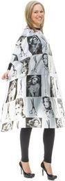 Produktbild XanitaliaPro Hair Cutting Cape Black & White 120 X 145 Cm