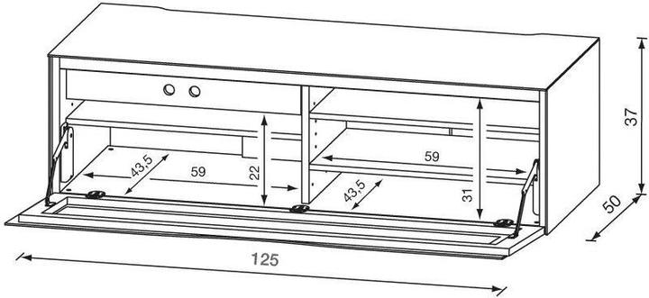 Produktbild Munari Mu-Mo111gr (125 x 50 x 37 cm)