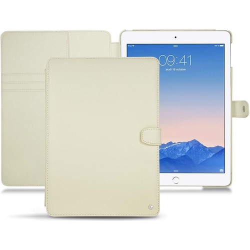 Noreve Lederschutzhülle Wallet (iPad Air 2), Tablet Hülle, Weiss