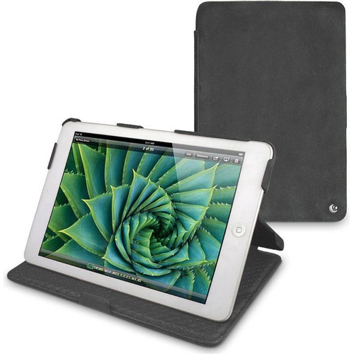 Noreve Lederschutzhülle horizontal (iPad mini), Tablet Hülle, Grau