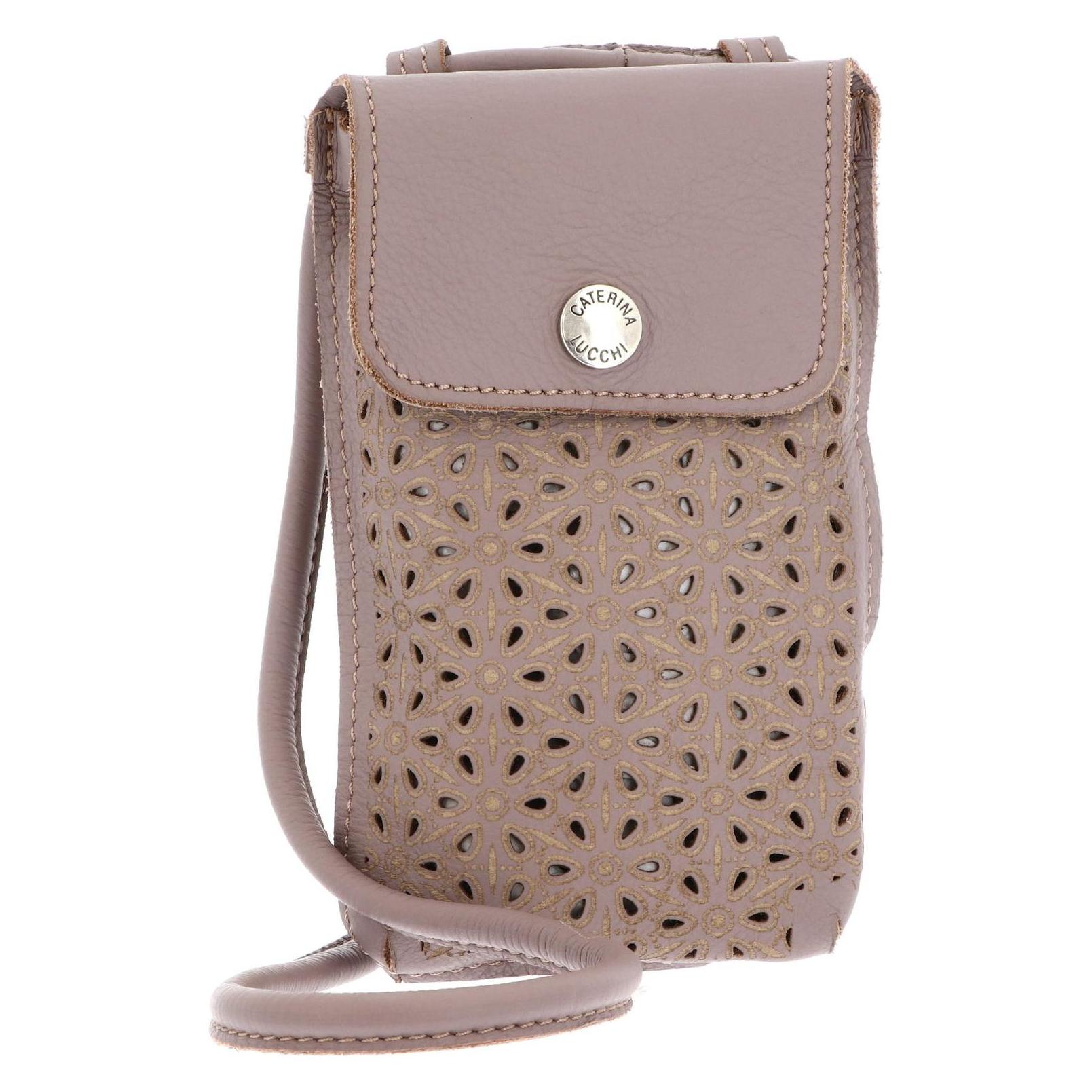 Caterina Lucchi, Damen, Handtasche, Modena Eva Mobile Phone Case, Beige