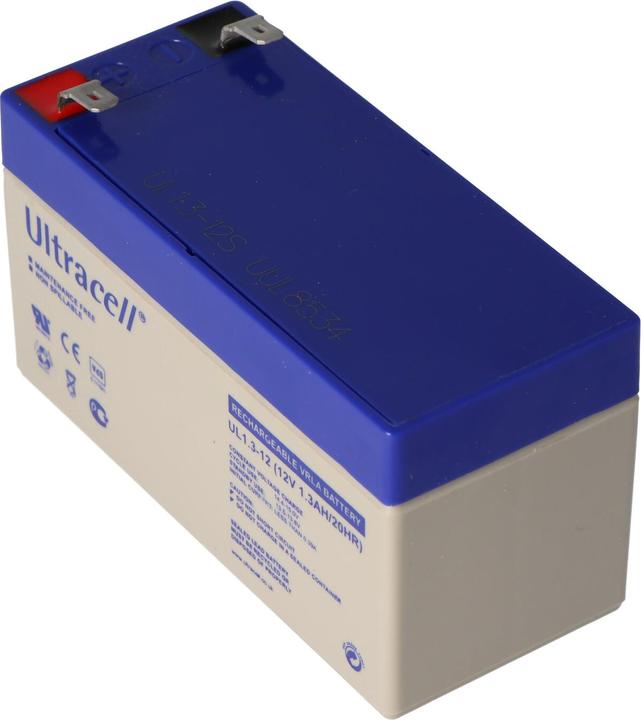 Produktbild Ultracell Akku UL1.3-12 mit 2 Faston 4,8mm Kontakten (12 V, 1.30 Ah)