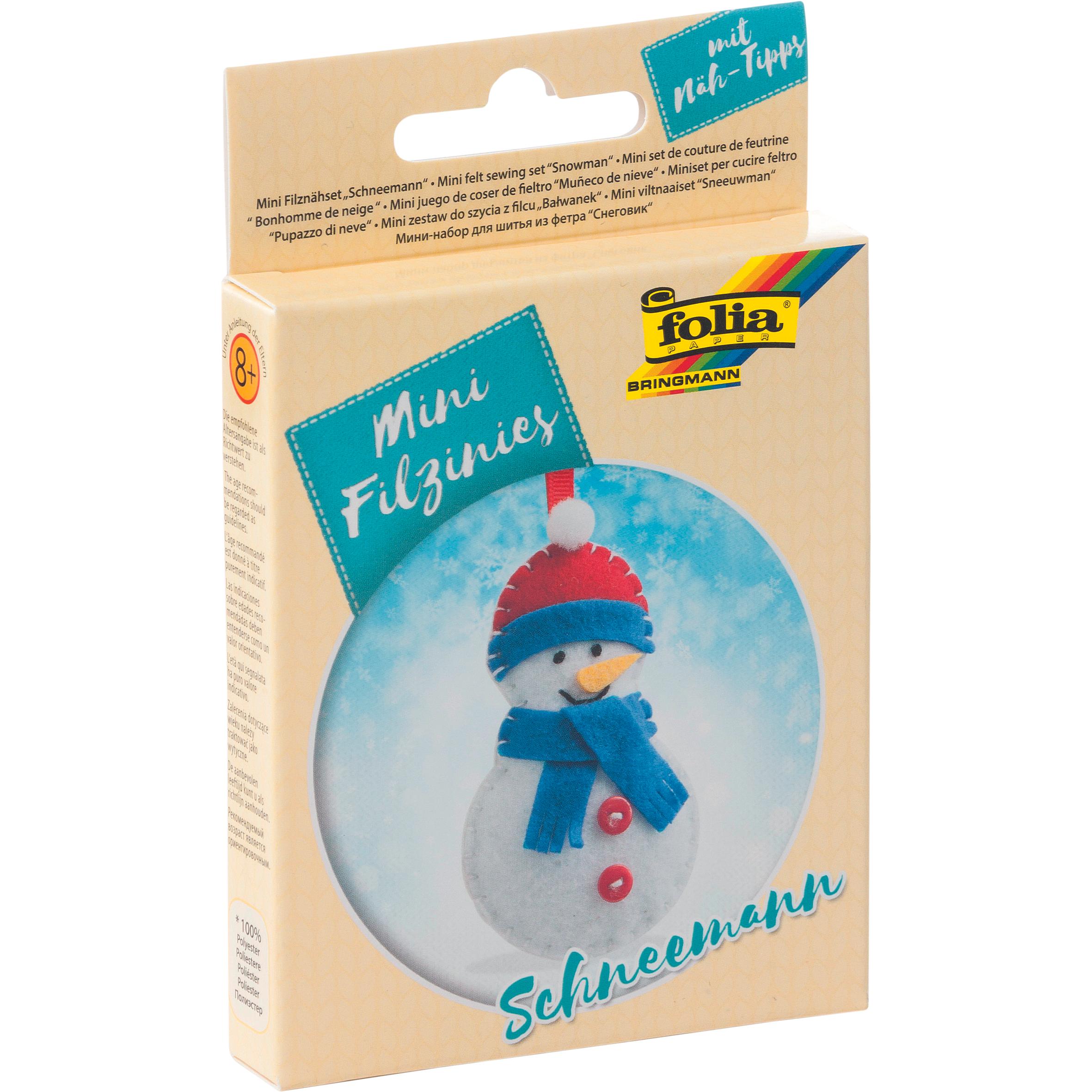 Magni Mini Filzinies 14teilig Schneemann