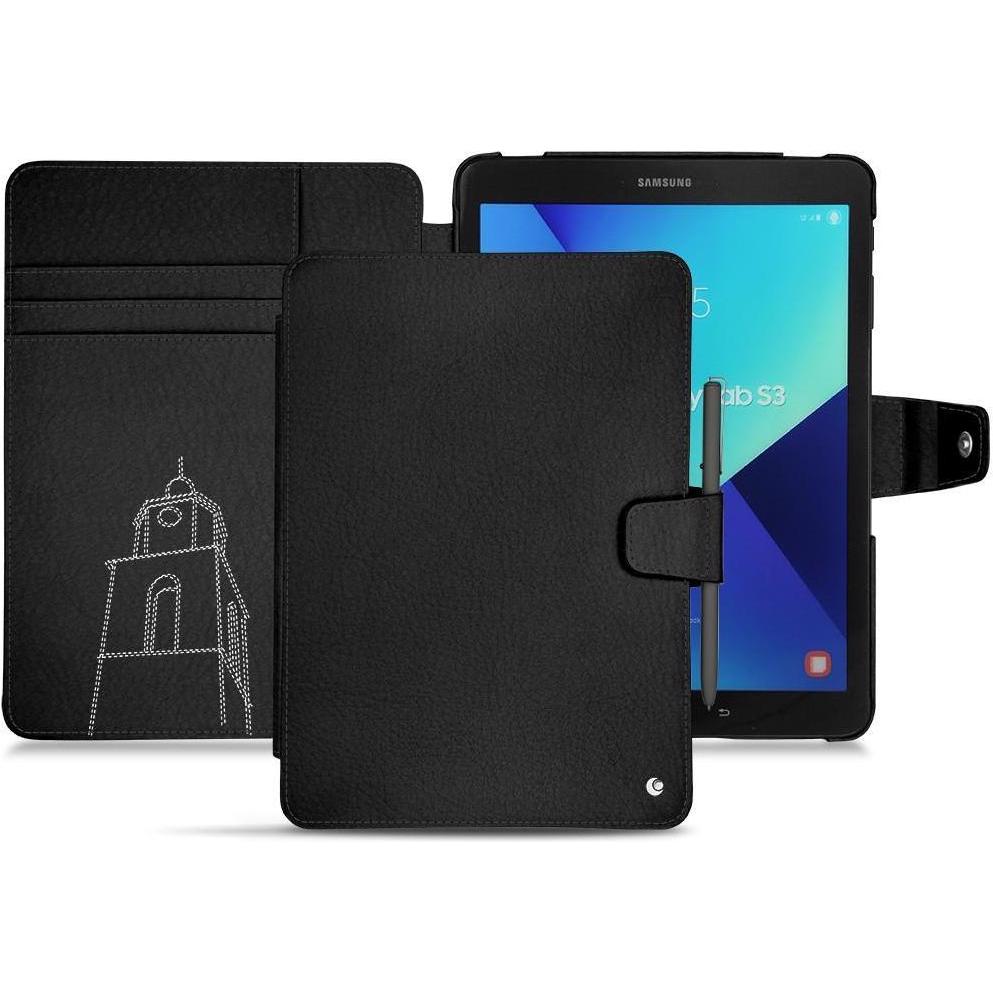 Noreve Lederschutzhülle Wallet (Galaxy Tab S3 9.7 (2017)), Tablet Hülle, Schwarz