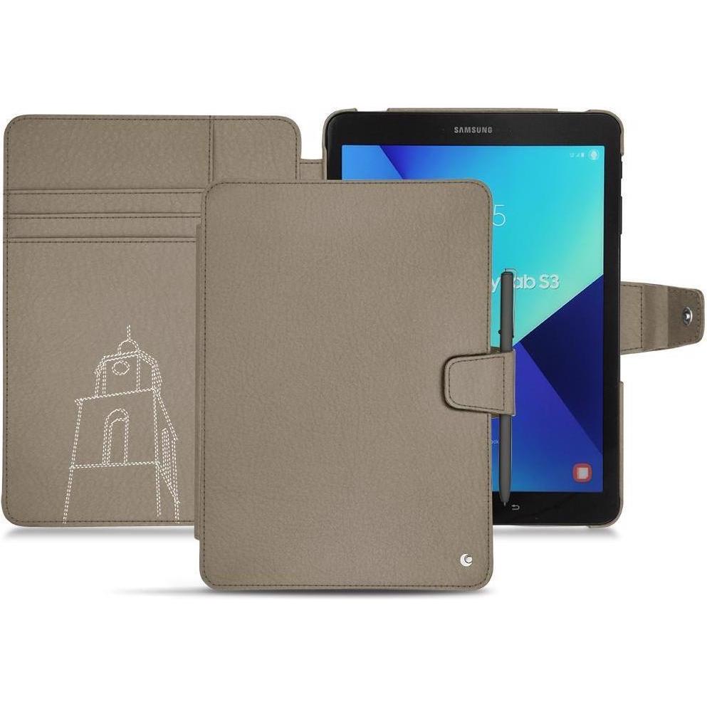 Noreve Lederschutzhülle Wallet (Galaxy Tab S3 9.7 (2017)), Tablet Hülle, Beige