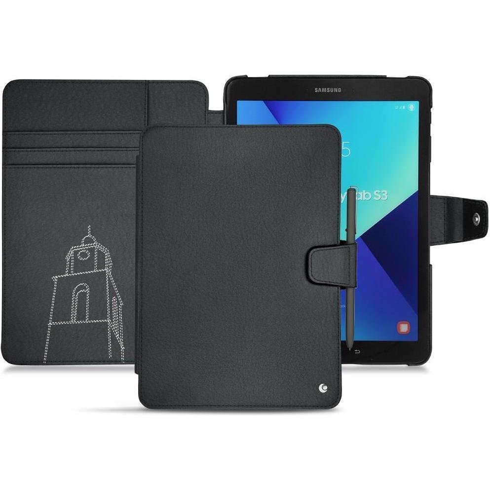 Noreve Lederschutzhülle Wallet (Galaxy Tab S3 9.7 (2017)), Tablet Hülle, Blau