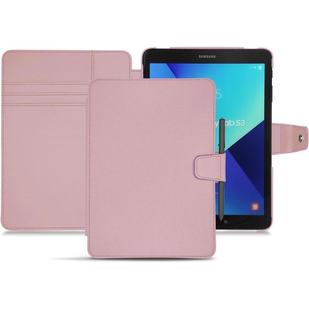 Noreve Lederschutzhülle Wallet (Galaxy Tab S3 9.7 (2017)), Tablet Hülle, Rosa
