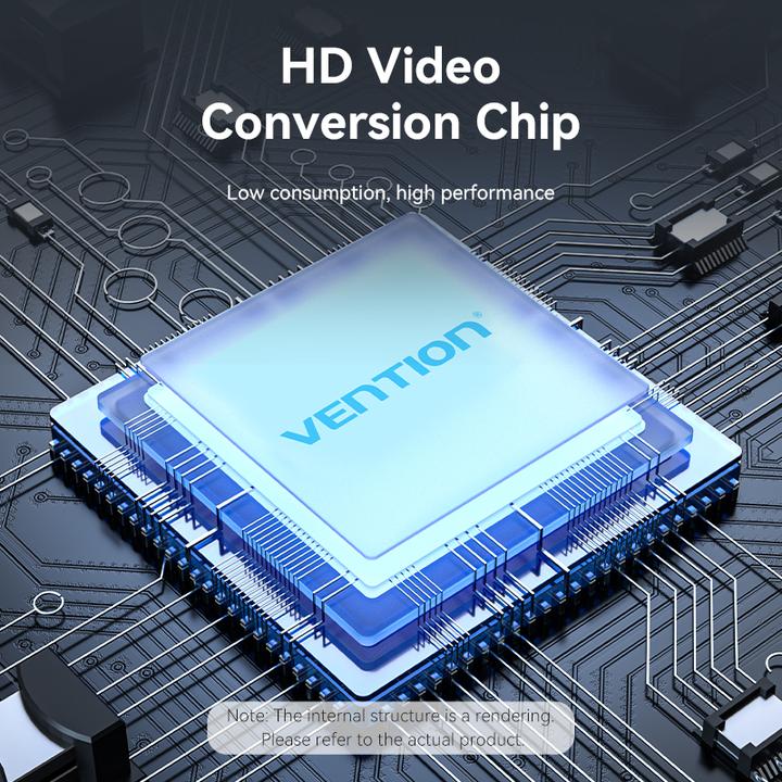 Actual product image Vention Cable DisplayPort do HDMI 3m HADBI Czarny (3 m)