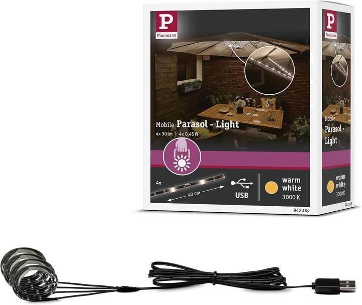 Image du produit Paulmann Mobile Parasol Light (30 lm, IP20)