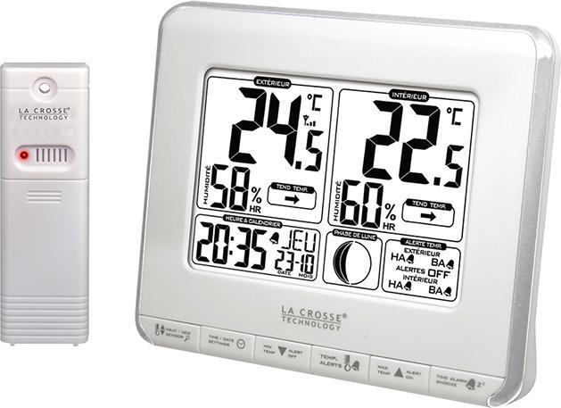 La Crosse Technology - Wetterstation Mit Mondphasen, Temperaturalarmen Und Hitzeindex