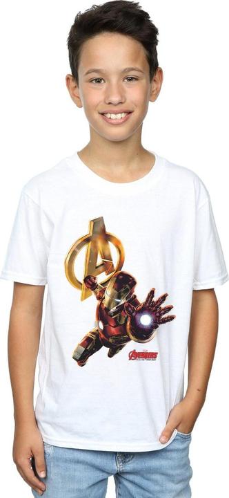 Immagine prodotto Iron Man Pose Maglietta Ragazzi (140, 146)