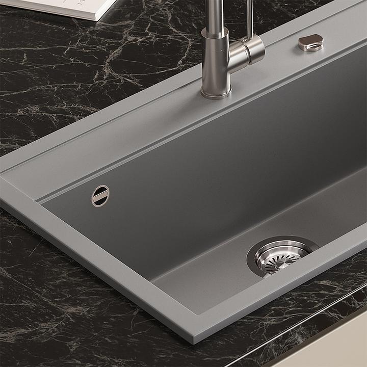 Produktbild Bergström Spülbecken Sydney, Grau, 80 x 51 cm (Einbauspüle, 51 cm, 80 cm)
