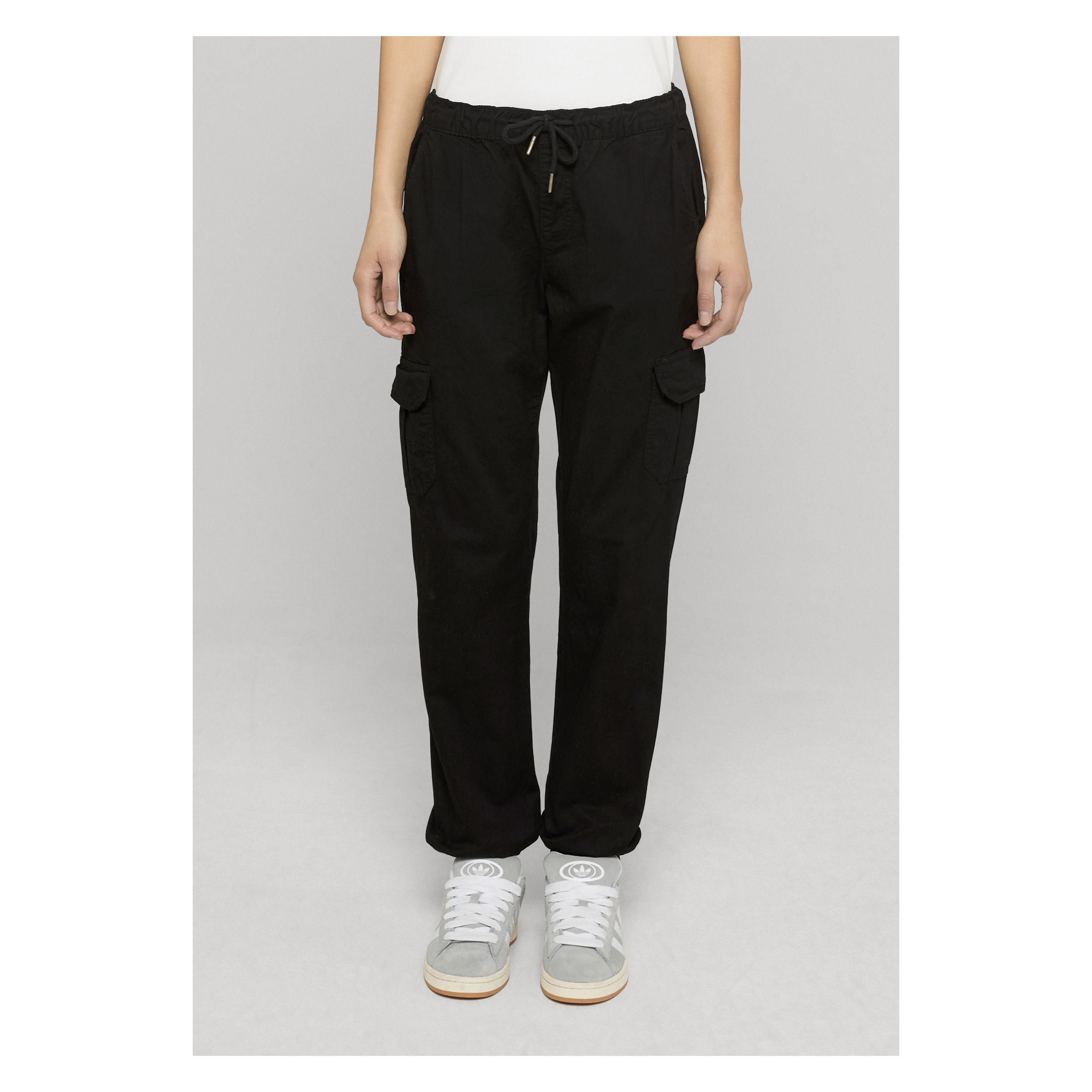 Urban Classics, Damen, Hosen, Ladies High Waist Cargo Jogging Pants, Schwarz, (Xxl)