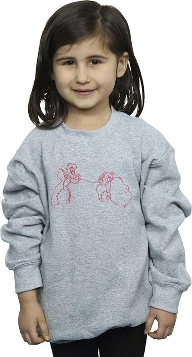 Produktbild Disney Lady And The Tramp Spaghetti Outline Sweatshirt Mädchen (104)
