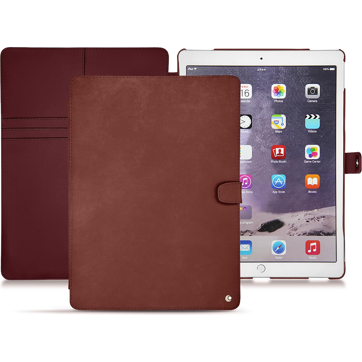 Noreve Lederschutzhülle Wallet (iPad Pro 12.9 2017 (2. Gen)), Tablet Hülle, Violett