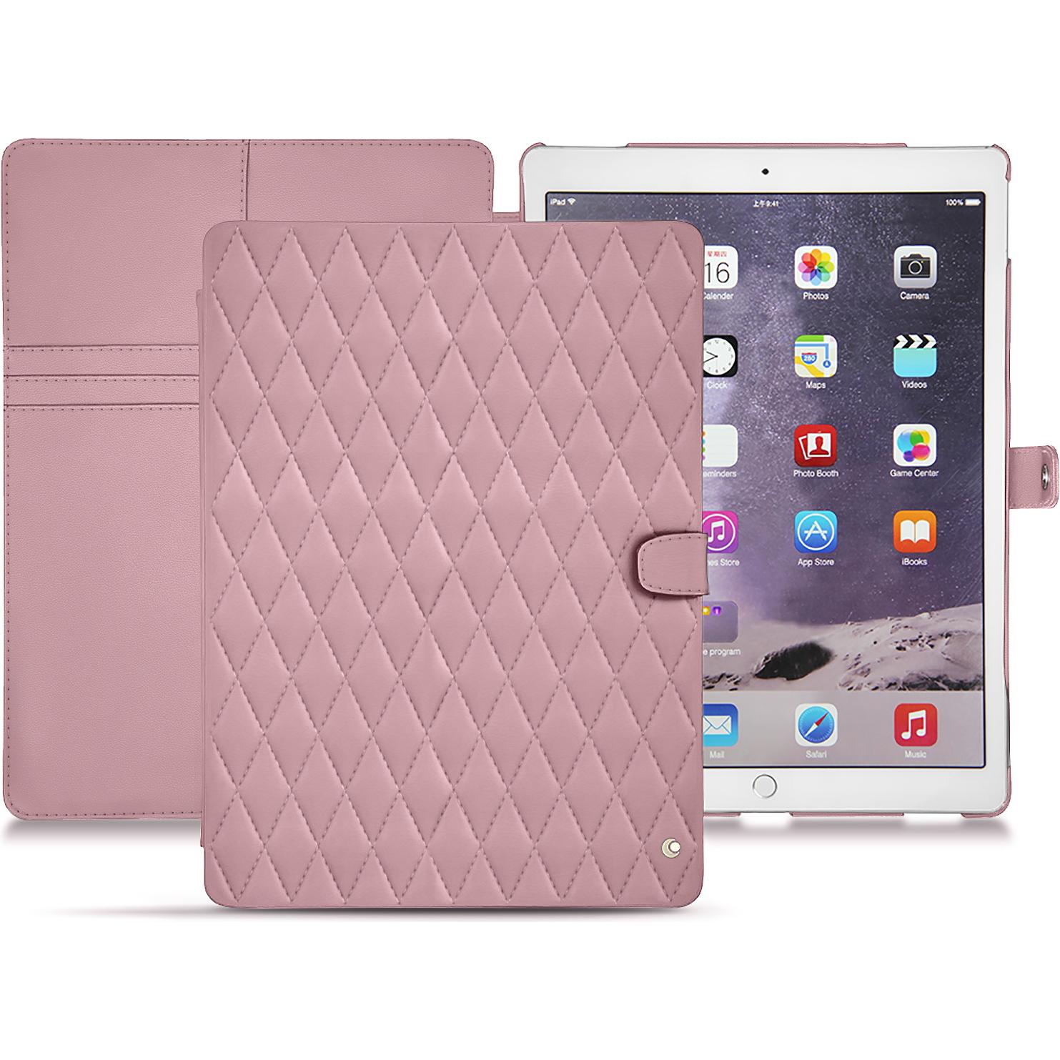 Noreve Lederschutzhülle Wallet (iPad Pro 12.9 2017 (2. Gen)), Tablet Hülle, Rosa