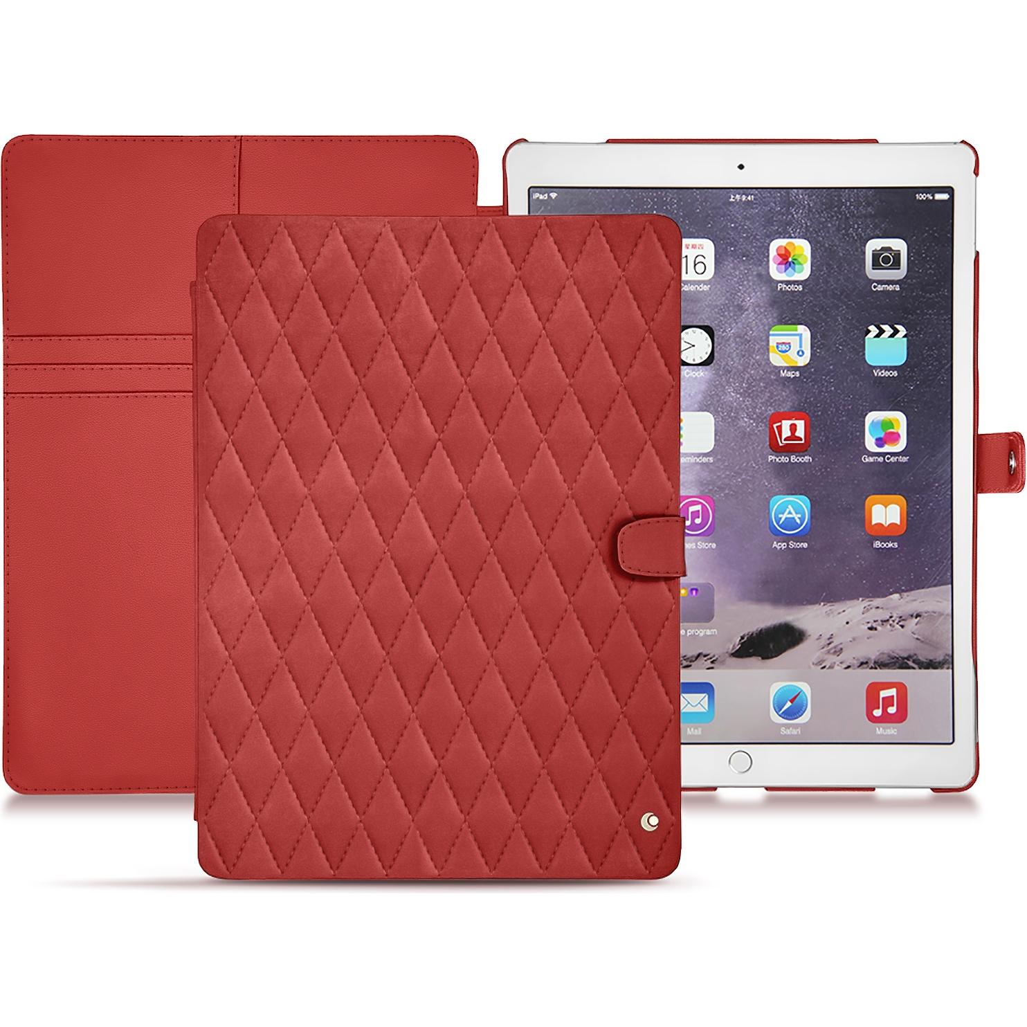 Noreve Lederschutzhülle Wallet (iPad Pro 12.9 2017 (2. Gen)), Tablet Hülle, Violett