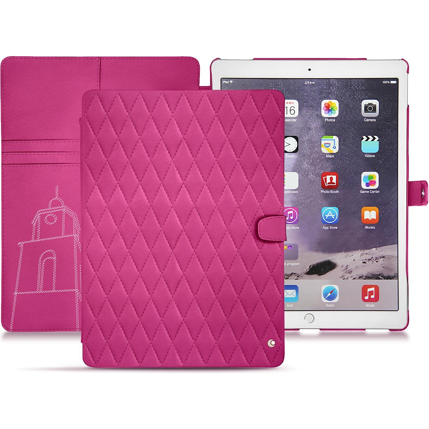 Noreve Lederschutzhülle Wallet (iPad Pro 12.9 2017 (2. Gen)), Tablet Hülle, Rosa