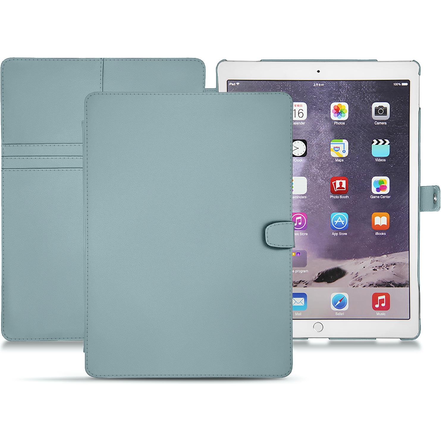 Noreve Lederschutzhülle Wallet (iPad Pro 12.9 2017 (2. Gen)), Tablet Hülle, Blau