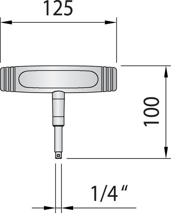 Image du produit Gedore 763-12 Clé dynamométrique DREMOMETER T-FS fixe 12 Nm (1/4", 12 Nm)