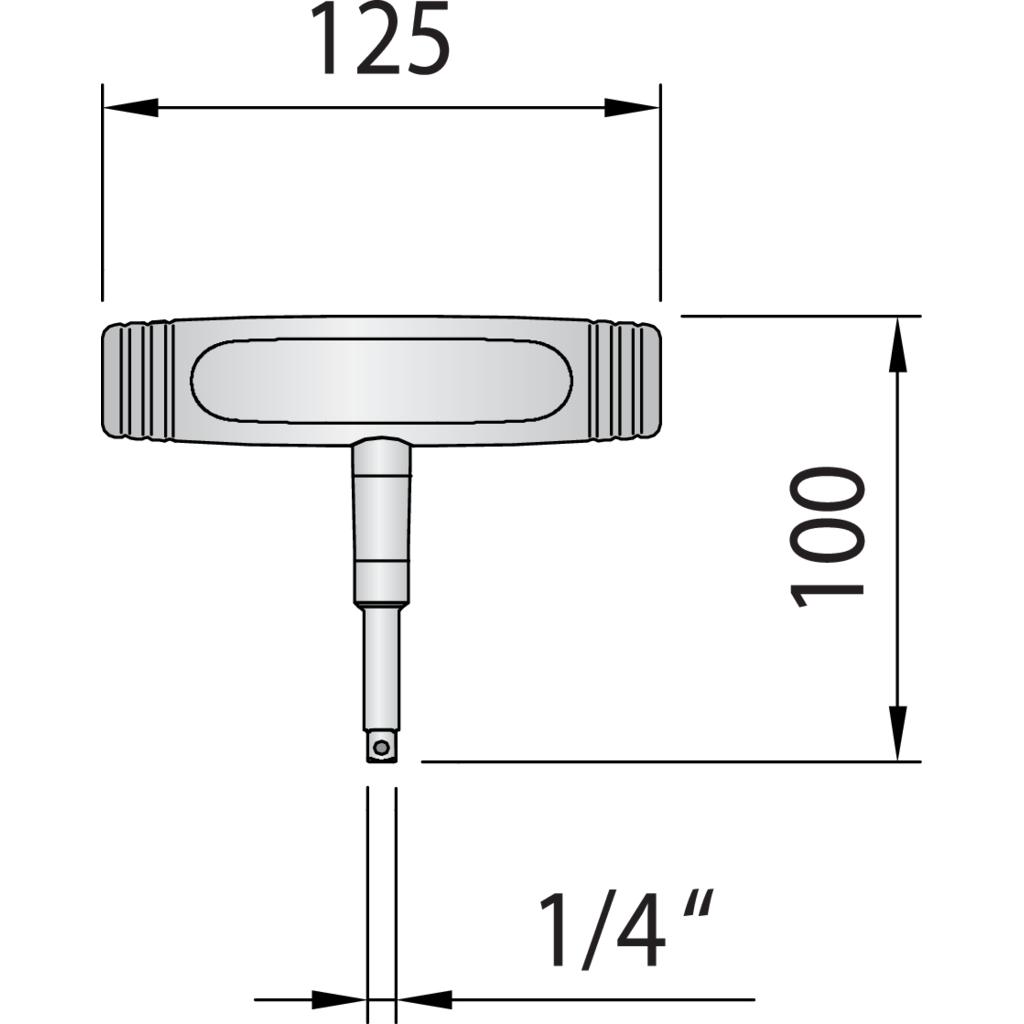 Thumbnail - Gedore, Drehmomentschlüssel, 763-05 Drehmomentschlüssel DREMOMETER T-FS festeingestellt 5 Nm (1/4", 5 Nm, 5 Nm)