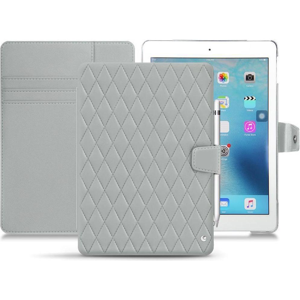 Noreve Lederschutzhülle Wallet (iPad 9.7), Tablet Hülle, Grau
