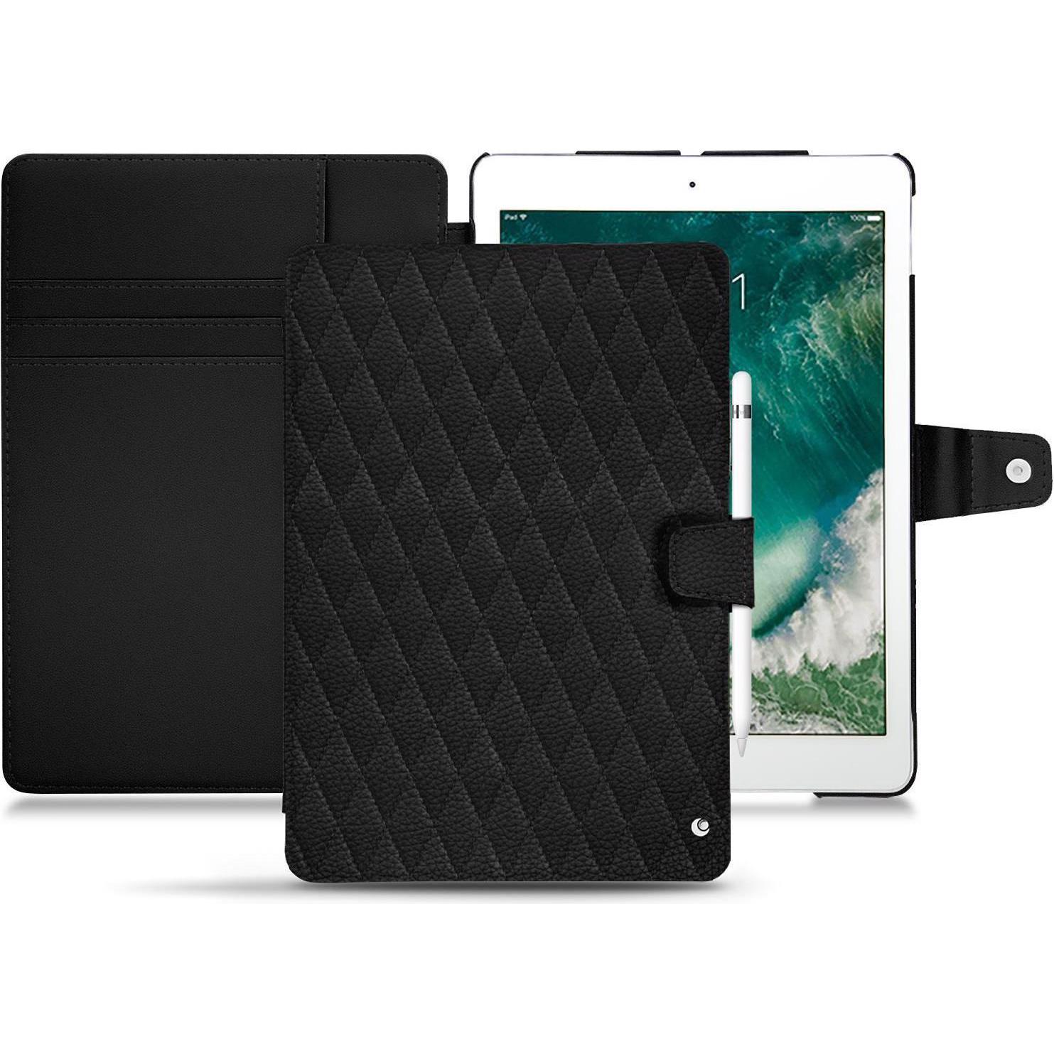 Noreve Lederschutzhülle Wallet (iPad Pro 10.5), Tablet Hülle, Schwarz
