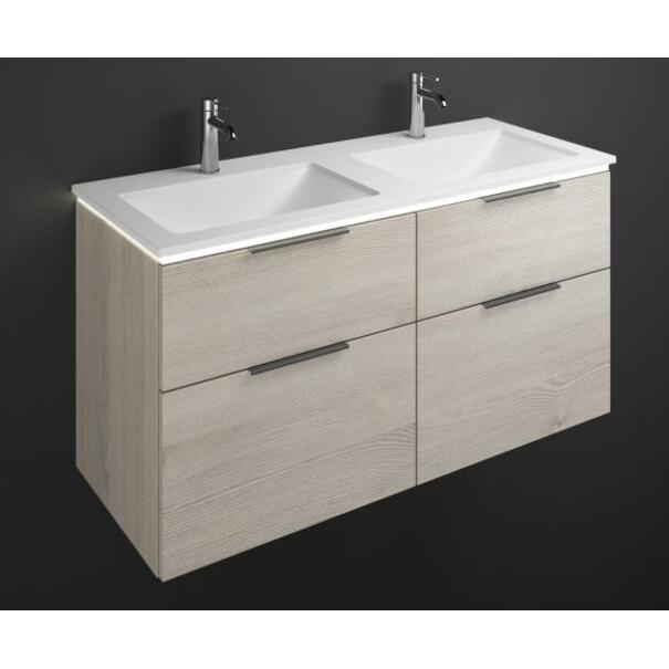 Thumbnail - burgbad, Badmöbelset, Eqio Mineralguss-Waschtisch inklusive Waschtischunterschrank und LED-Waschtischunterschrankb