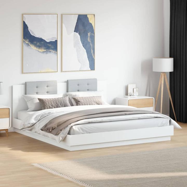 Image du produit VidaXL Cadre de lit avec tête de lit (200 x 200 cm)