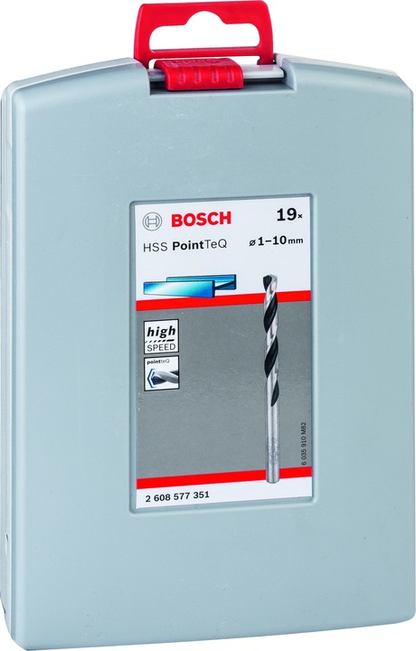 Image du produit Bosch Professional Zubehör HSS twist drill PointTeQ Set (1 mm, 1,5 mm, 2 mm, 2,5 mm, 3 mm, 3,5 mm, 4 mm, 4,5 mm, 5 mm, 5,5 mm, 6 mm, 6,5 mm, 7 mm, 7,5 mm, 8 mm, 8,5 mm, 9 mm, 9,5 mm, 10 mm)