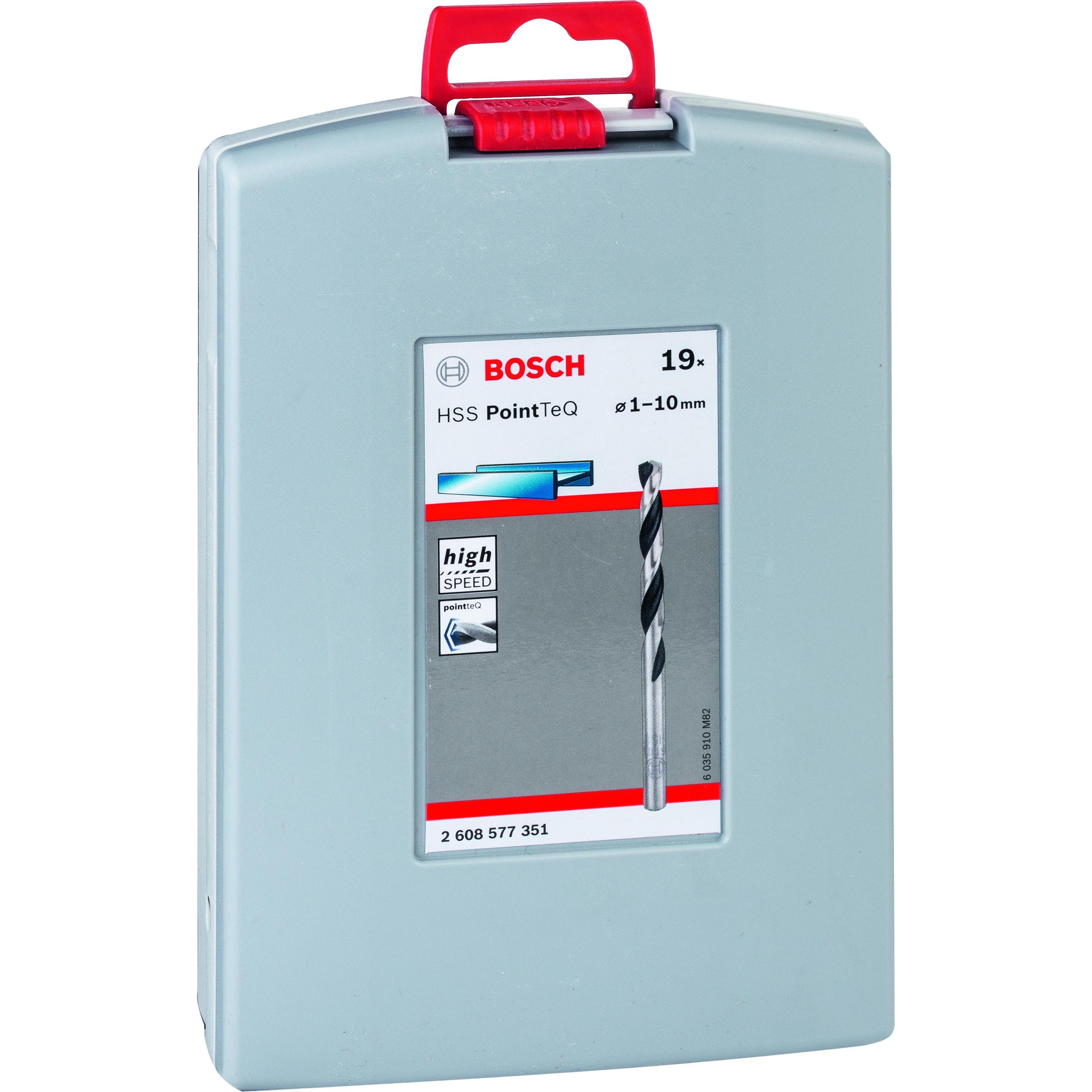 Thumbnail - Bosch Professional Zubehör, Bohrereinsatz, HSS-Spiralbohrer-Set PointTeQ, 19-tlg., ProBox, 1–10 mm (1 mm, 1.5 mm, 2 mm, ...