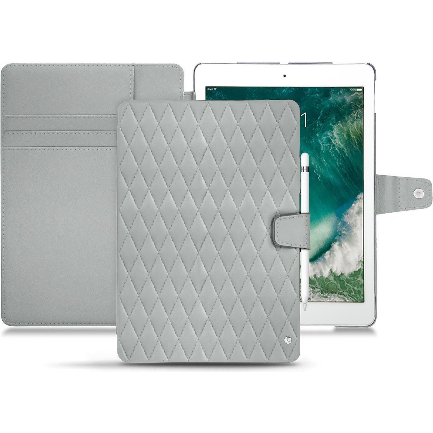 Noreve Lederschutzhülle Wallet (iPad Pro 10.5), Tablet Hülle, Grau