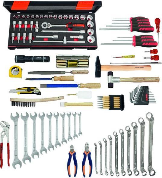 Actual product image Tool assortment V / 100 pieces - basic equipment (100 pieces)
