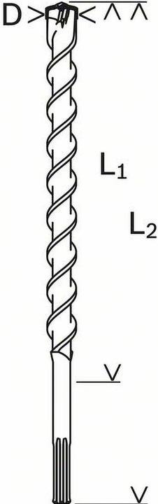 Produktbild Bosch Zubehör Hartmetall Hammerbohrer 12 mm (12 mm)