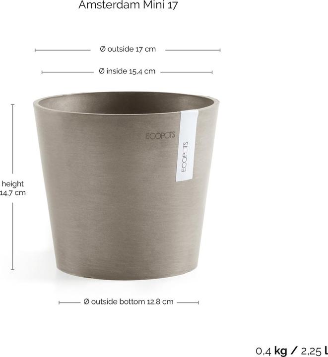 Immagine prodotto Ecopots Amsterdam Mini (17 cm)