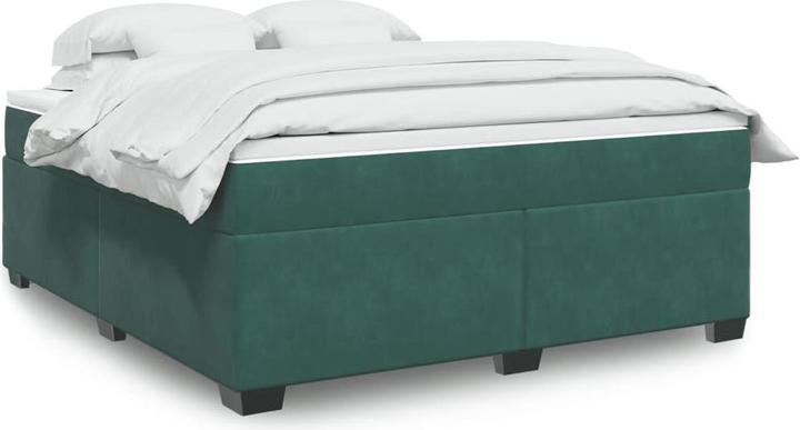 Produktbild vidaXL Bo x springbett mit Matratze 180 x 200 cm Samt (180 x 200 cm)