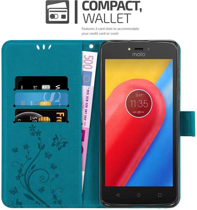 Produktbild Cadorabo Flower Book Cover (Motorola Moto C)