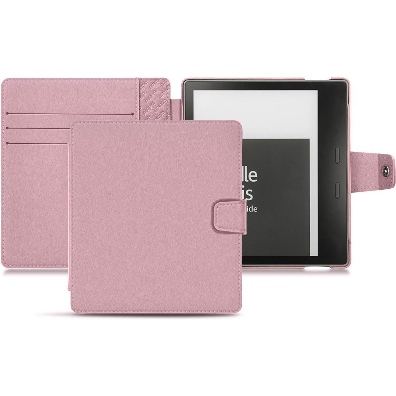 Noreve Lederschutzhülle Wallet (Kindle Oasis 2017), eReader Zubehör, Rosa