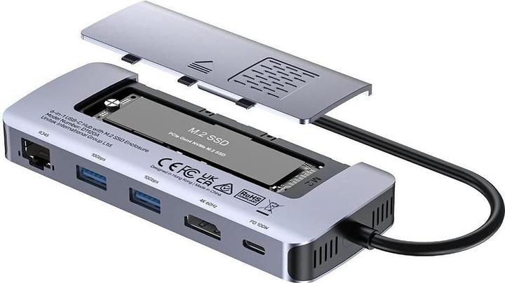Produktbild Unitek AKTYWNY HUB USB-C 10GBPS M.2 HDMI PD 100W (USB-C, 5 Ports)