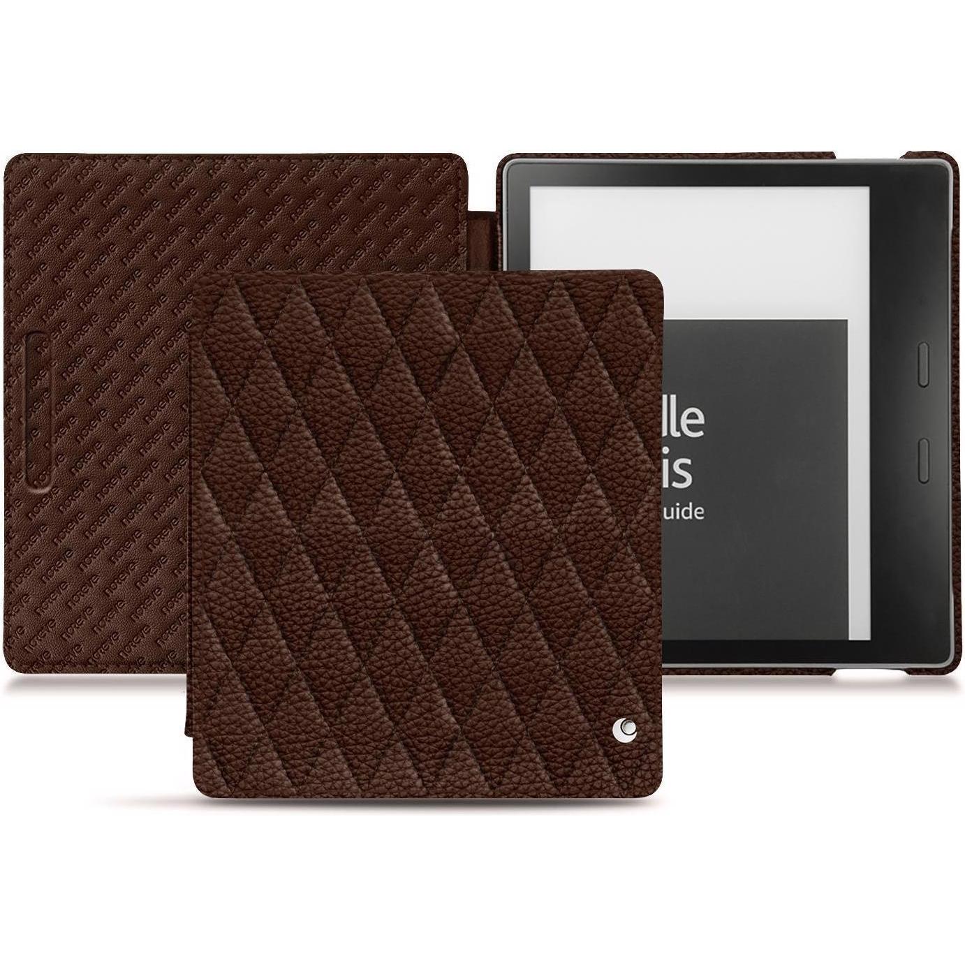 Noreve Lederschutzhülle horizontal (Kindle Oasis 2017), Tablet Hülle, Braun